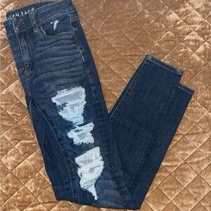 AE 360 Next Level Stretch Distressed Skinny Jeans